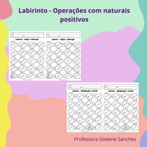 Labirinto - Adição, Subtração, Multiplicação e Divisão