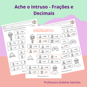 Ache o Intruso - Fração e Decimal