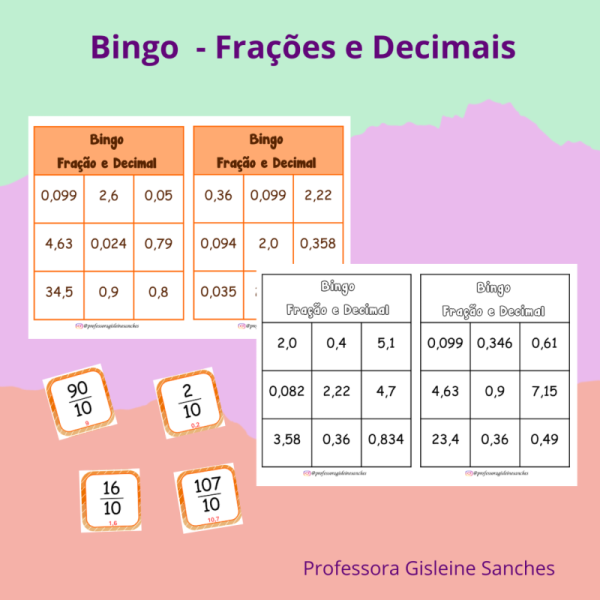 Bingo - Frações e Decimais