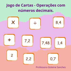 Jogo de Cartas - Operações com Decimais