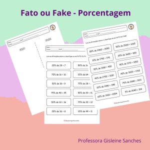 Fato ou Fake - Porcentagem