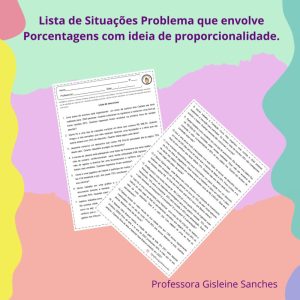 Lista de Situações Problemas - Porcentagem