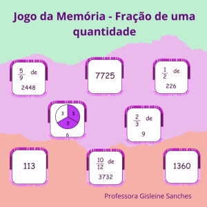 Jogo da Memória - Fração de uma quantidade.