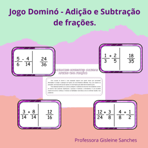 Dominó de  Adição e Subtração de Frações