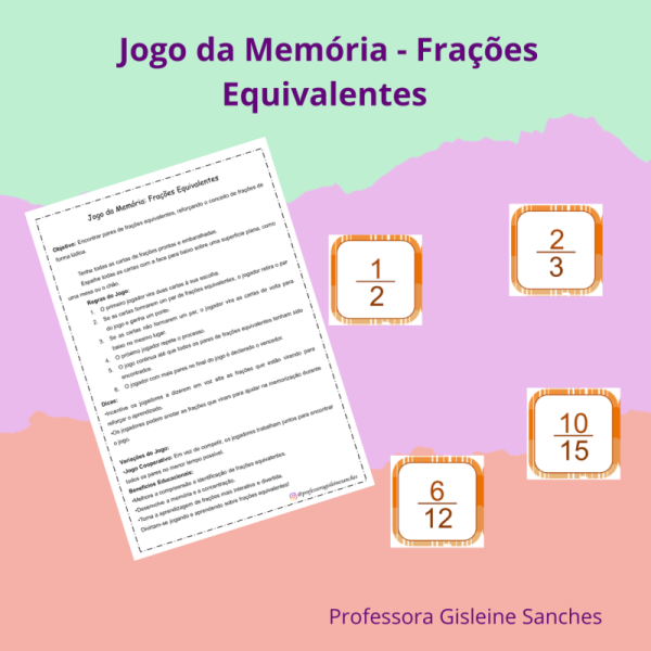 Jogo da Memória - Frações Equivalentes