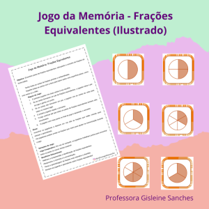 Jogo da Memória - Frações Equivalentes (ILUSTRADO)