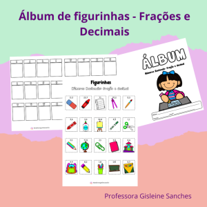 Álbuns de Figurinhas - Números Racionais: Fração e Decimal