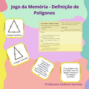 Jogo da Memória – Definição de Polígonos