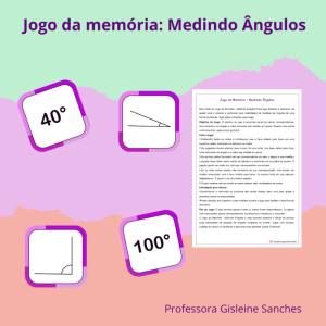 Jogo da Memória – Medindo Ângulos