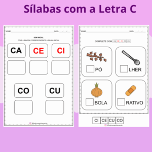 Caderno de Atividades: Sílabas com a Letra C