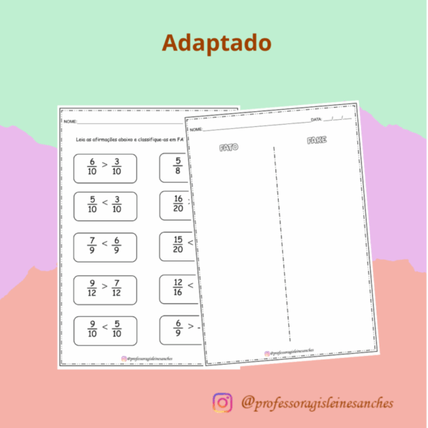 Fato ou Fake - Comparando frações - Imagem 2