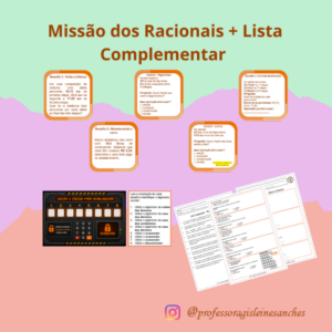 Missão dos Racionais – Game Matemático + Lista Complementar | EF07MA12