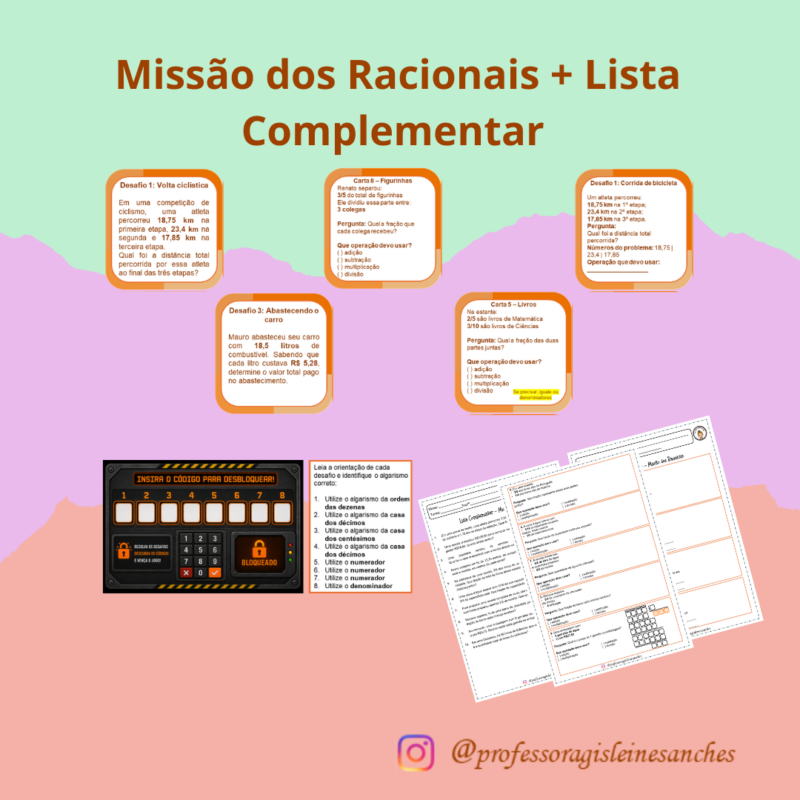 Missão dos Racionais – Game Matemático + Lista Complementar | EF07MA12