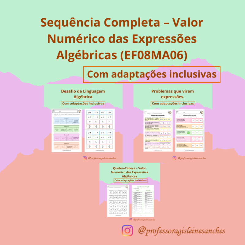 Sequência Completa – Valor Numérico das Expressões Algébricas (EF08MA06)