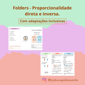 Folders - Proporcionalidade direta e inversa.